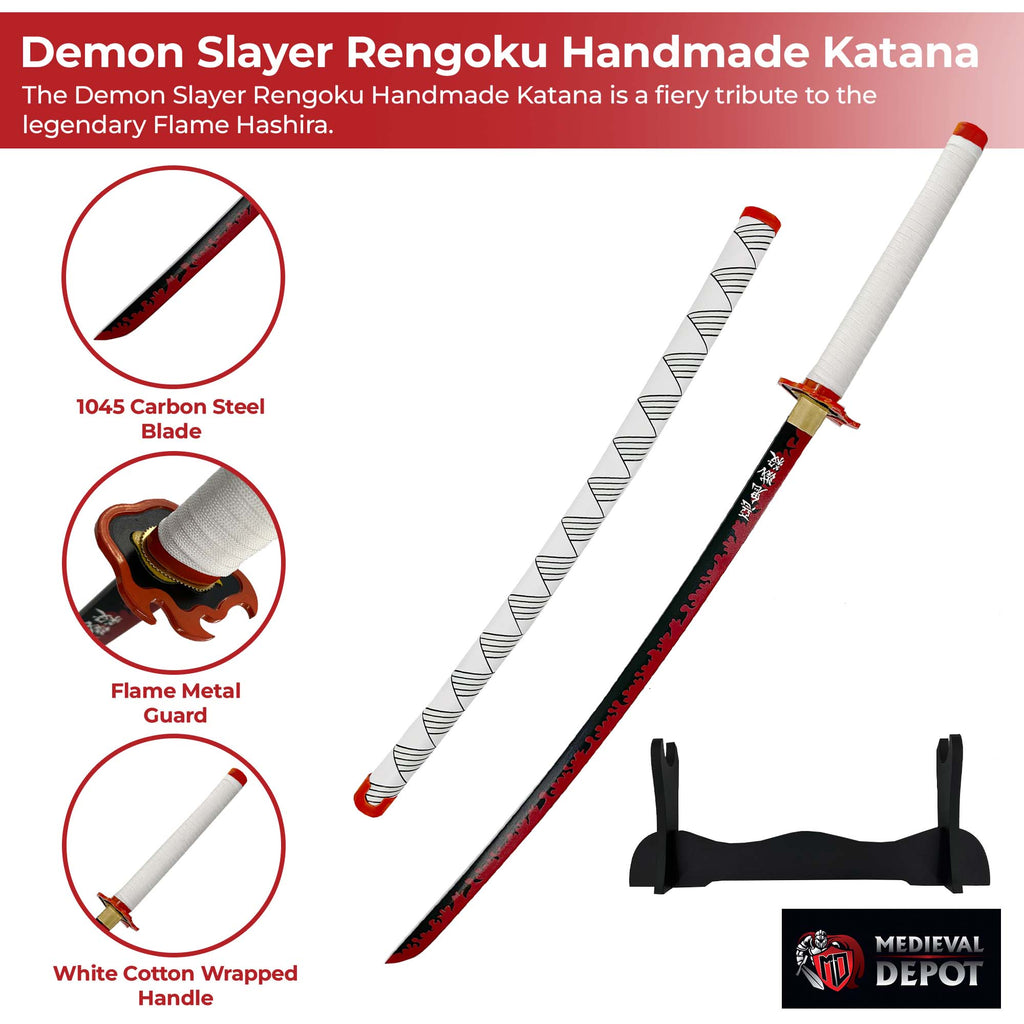 Kyojuro Rengoku - Flame Nichirin Katana (Replica)