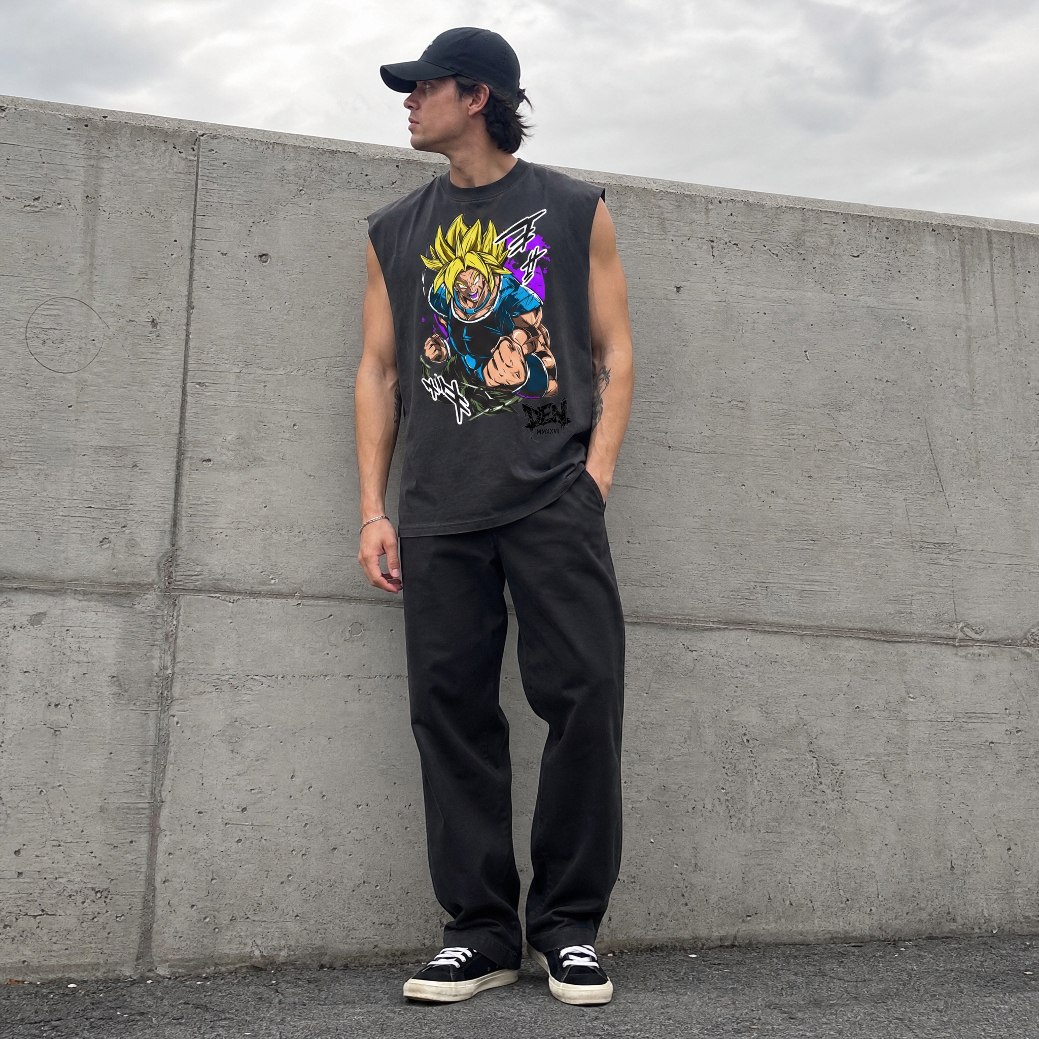Broly Reverse Washed Tank Top