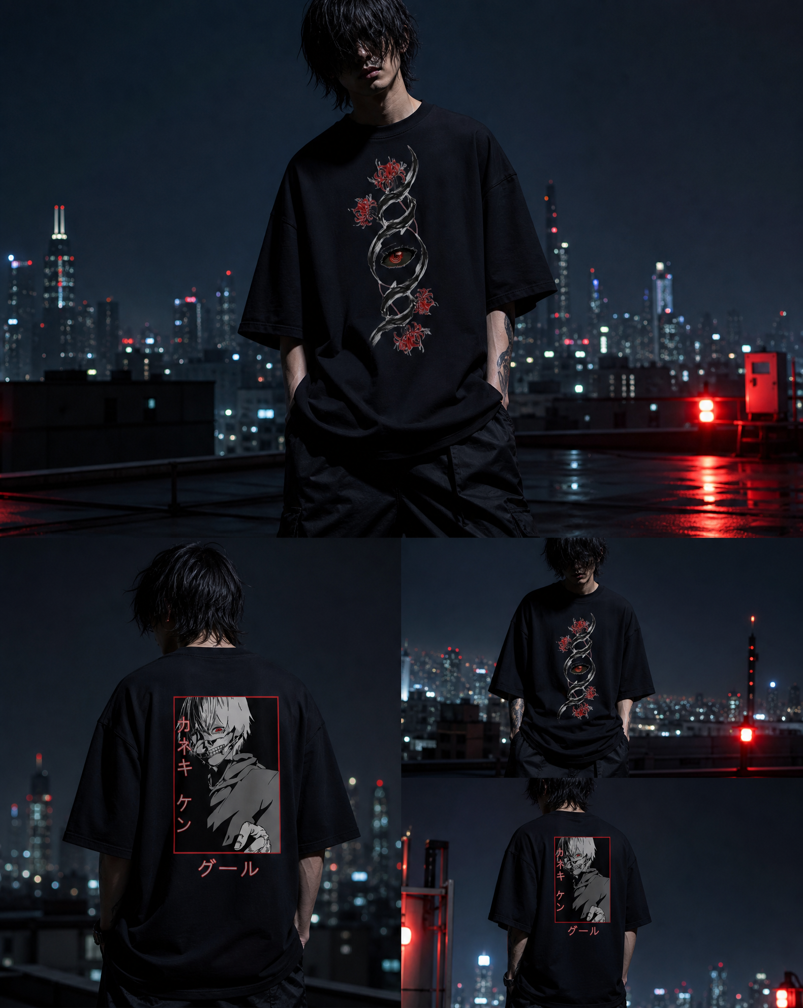 Ken Kaneki Oversized Cotton Tee