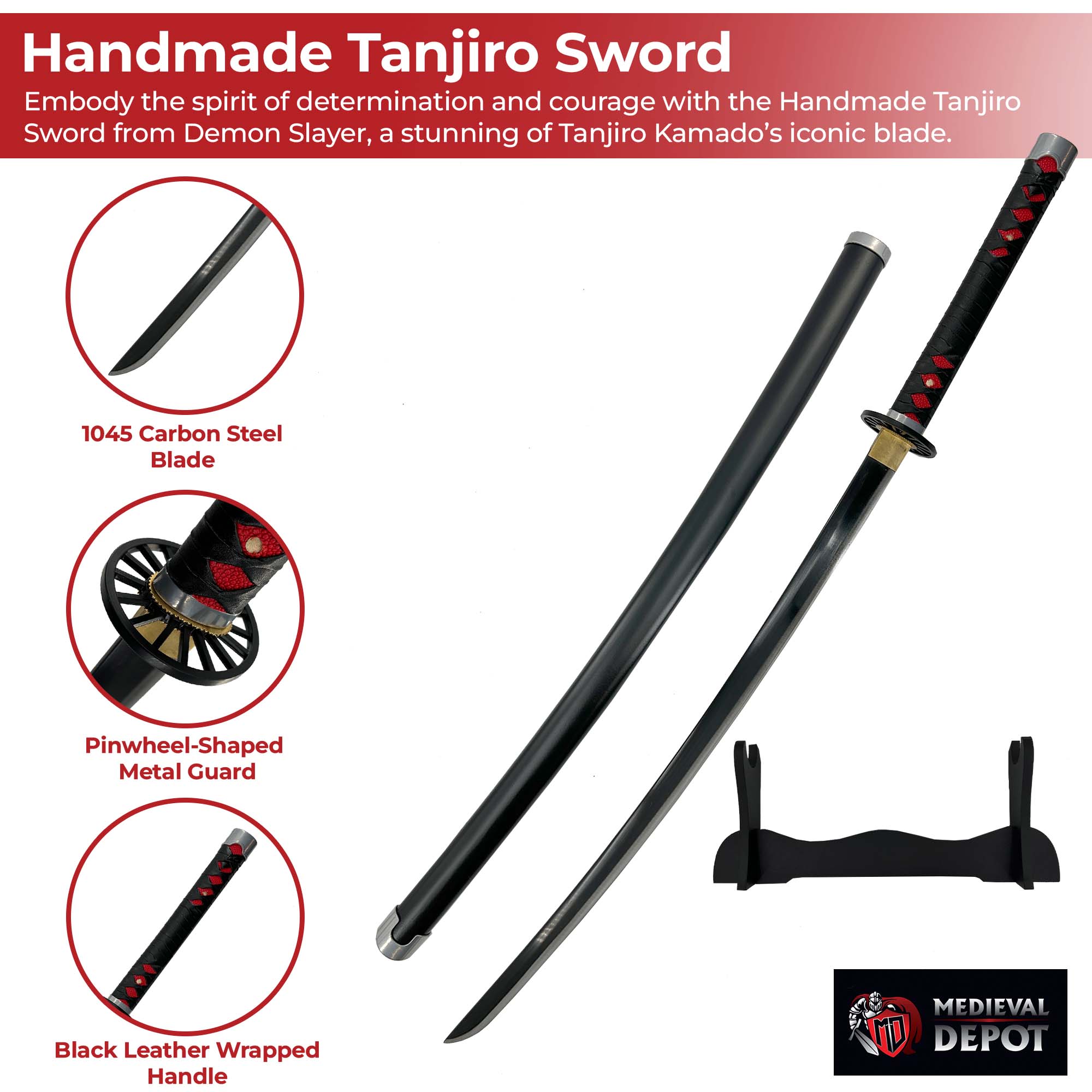 Tanjiro Kamado Nichirin Sword - Demon Slayer Replica