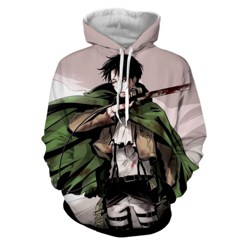 Attack on Titan – Levi 3D Hoodie – Humanity’s Strongest Edition